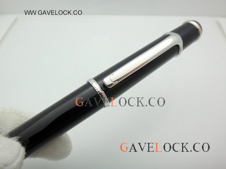 Replica Cartier Diablo Pen Black Precious Resin Ballpoint Pen
